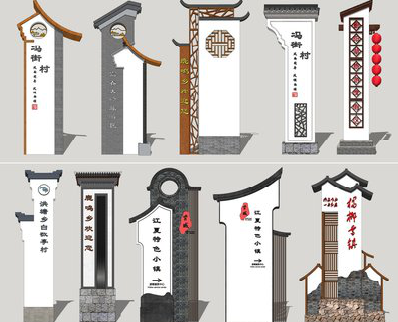 峨眉山美丽乡村标识标牌有哪些分类？